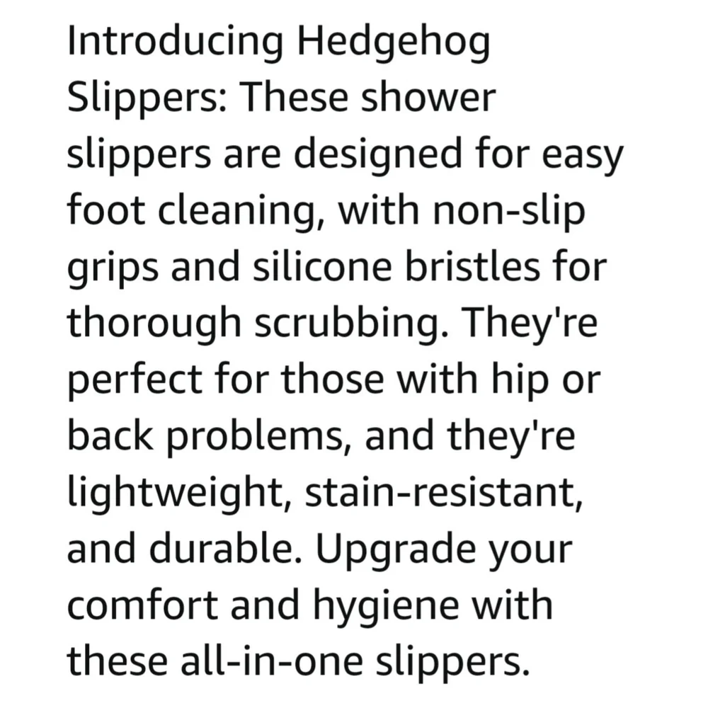 NEW Hedgehog Bath Slippers